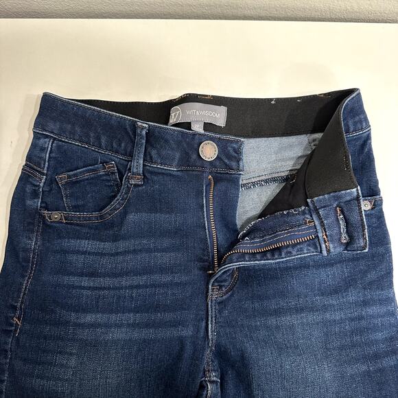 Wit & Wisdom Womens Ab Solution Size 2P Brittany High Rise Itty Bitty Boot Jeans - Picture 3 of 9